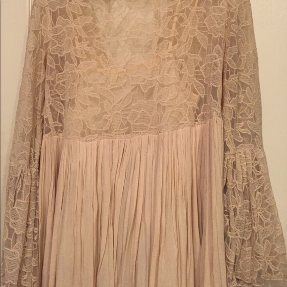 Free People Lace fairytale bell sleeves sexy Dress - Picture 6 of 8
